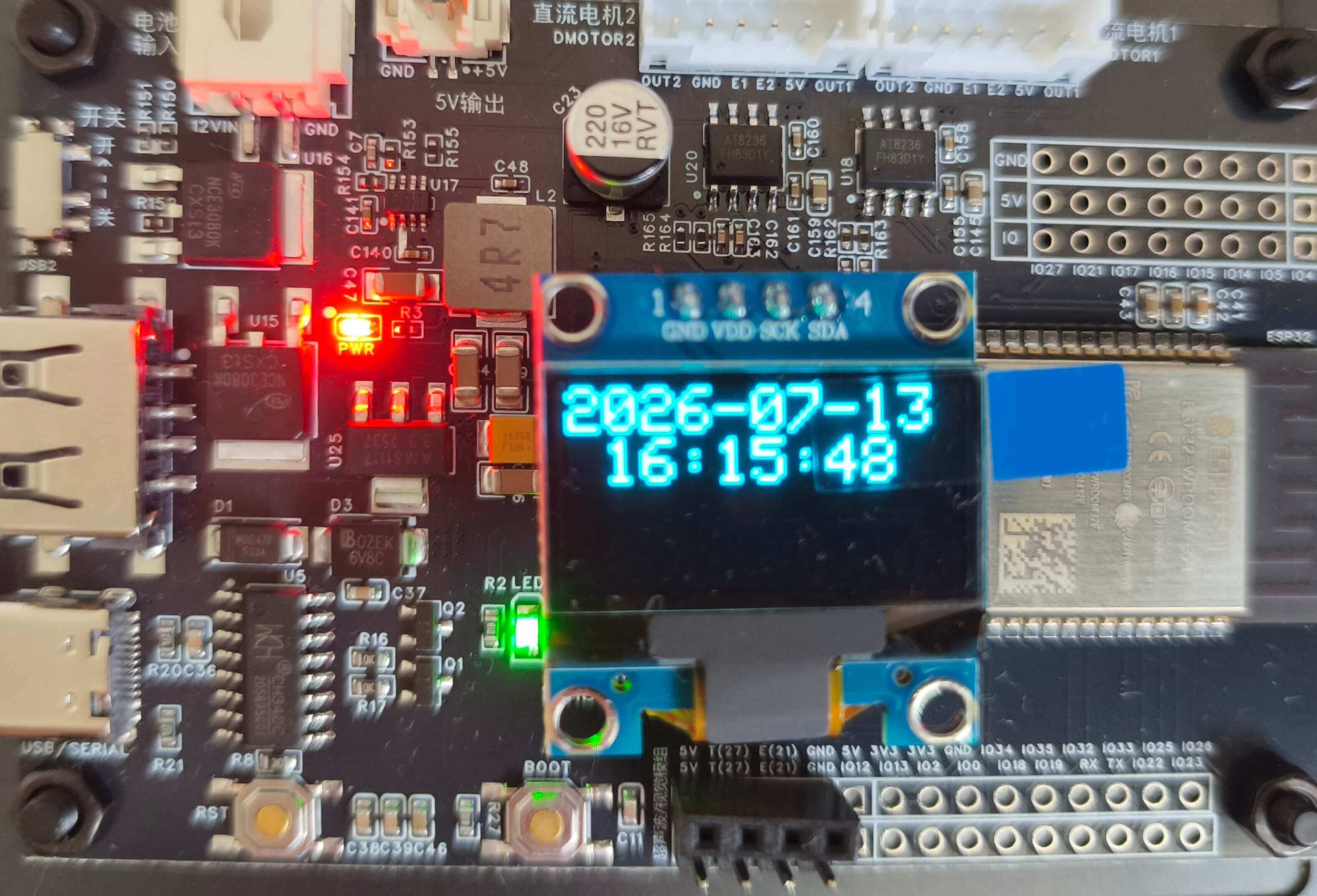 Micro-ROS OLED Time