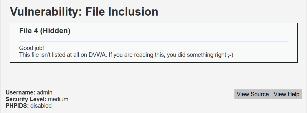 File Inclusion file4